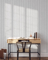 Grey Herringbone Wallpaper